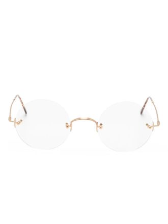 Lunor Klassieke bril met rond montuur - Goud