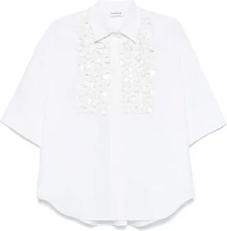 P.A.R.O.S.H. Camicia con paillettes - Bianco