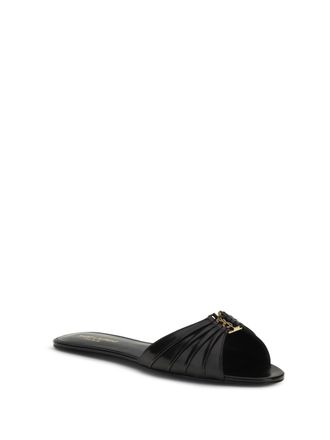 Saint Laurent Babylone Slide Sandal - Black