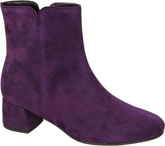 Gabor Samtchevreau (Micro) Enkellaars - Dames - Laarzen met Hak - Paars - 36 EU - Leer - Schoenen