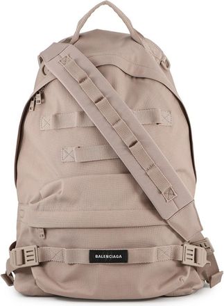 Balenciaga Pink Beige Nylon Backpack (Pre-Owned)