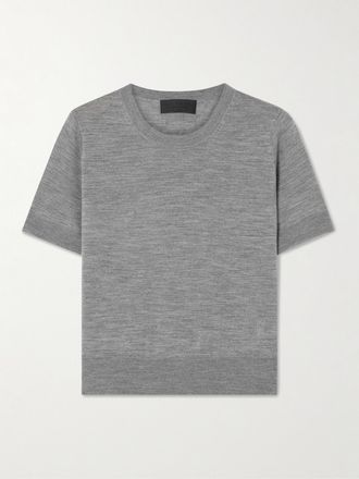 Nili Lotan T-shirt In Lana Merino Leilani - Grigio