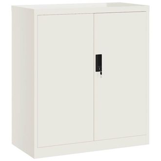 vidaXL Armario Archivador De Acero Blanco 79x40x90 Cm Vidaxl