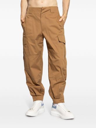 Alexander McQueen Kameelbruine Lage Cargo Broek