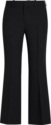 Toteme Bootcut Twill Cropped Trousers - Black - 40 (UK12 / M)
