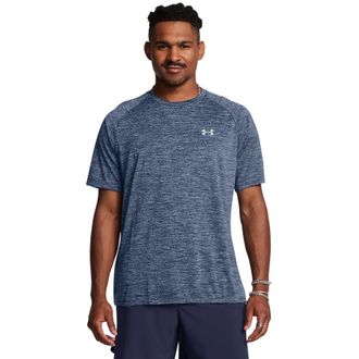 Under Armour Trainingsshirt UNDER ARMOUR UA TECH 2.0 SS TEE, Herren, Gr. XXL, grau (academy 408), Jersey, Obermaterial: 100% Polyester, normal, Rundhals, Raglan&auml;rm