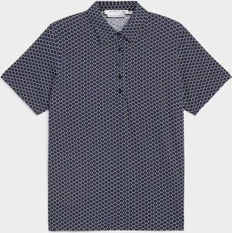 Contemporaine Womens Patterned stretch jersey Polo Shirt shirt