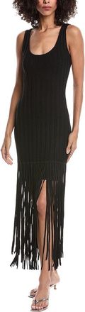 Toccin Lorelai Scoop Neck Fringe Dress