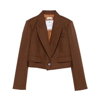 Elisabetta Franchi Gi 29167E2 Blazer - Jackets - Mujer - Marr&oacute;n - M
