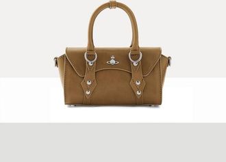 Vivienne Westwood Bettina Mini Crossbody Shiny Veget Tanned Oyster-grey
