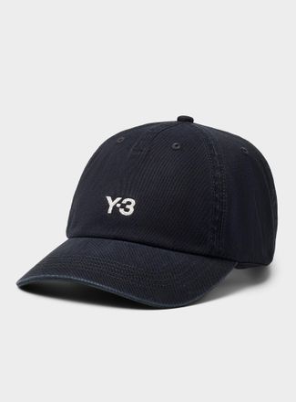 Yohji Yamamoto Mens Embroidered Y-3 baseball cap