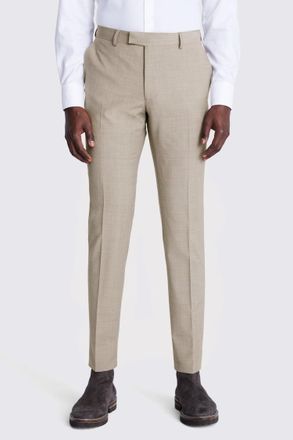 DKNY Slim Fit Taupe Trousers