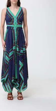 Lauren Ralph Lauren Abito chemisier midi in viscosa stampata