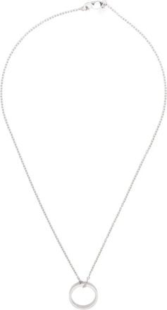 agn&egrave;s b. Iconic logo-ring and necklace - men - Metal - 5 - Silver