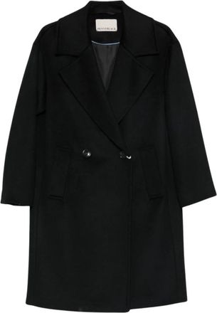 Pennyblack Double-Breasted Coats - Dames - Mantel - Zwart - L - Leer - Jassen