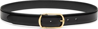 Anderson's Glossed Leather Belt - Black - 100 (UK18 /xxl)