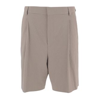 HUGO BOSS Hugo, Casual Shorts, male, Beige, Size: XL Stretch Cotton Shorts