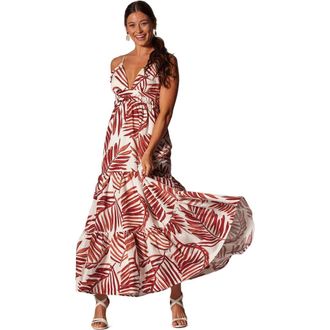 Tori Richard A New Leaf Kailani Dress in Mocha at Nordstrom, Size X-Large