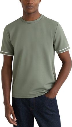Reiss Oscar Piped Textured C T-Shirt