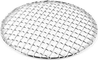 OEM Dailygoods, Parrilla Redonda Para Barbacoa, Acero Inoxidable 304, Di&aacute;metro 20 Cm, Orificios De Aceite Espaciados Uniformemente
