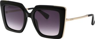 Max Mara Womens Sunglasses Black Injected