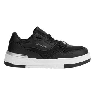 Plein Sport Schoenen, unisex, Zwart, 44 EU, Leer, Apollo-1 Sneakers
