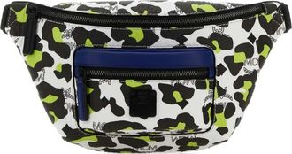 MCM Marsupio Fursten leopardato mini - Bianco