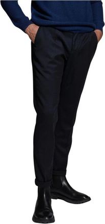 Dondup Gaubert Geplooide Broek - Heren - Slim Fit Broeken - Blauw - W35 - Broeken