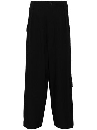 Yohji Yamamoto Pantaloni crop - Nero