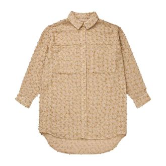 Munthe Shirts, female, Brown, XS, Lucuma 64-Gold Stylish Necklace