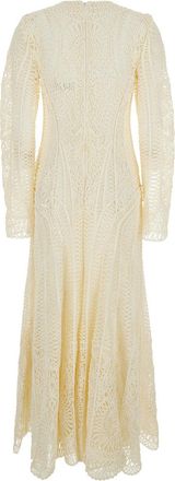 SIMKHAI Womens Long Dress Fiona White Polyester