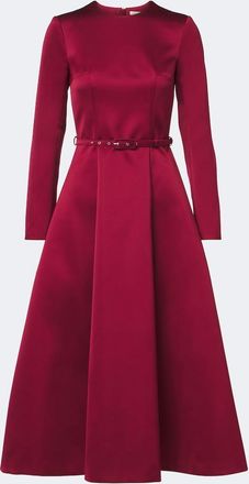 Emilia Wickstead Capucine belted satin midi dress