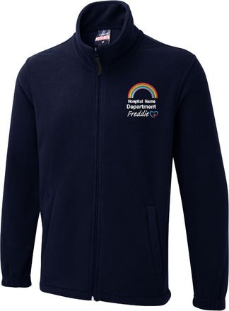 Generic Fleece Jacket (Design 4, Dark Navy, 3XL)