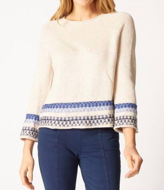 Habitat Chic Chalet Nordic Pullover Sweater In Dove