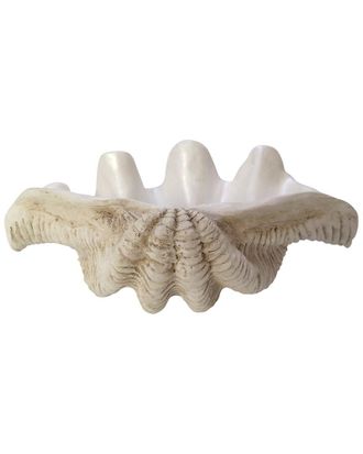 Sagebrook Home 16In Pearlized Clam Shell Bowl