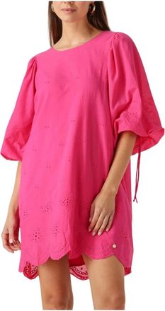 Harper & Yve Kleedjes, Dames, Roze, XL, Denim, Loua-dr Mini Jurk