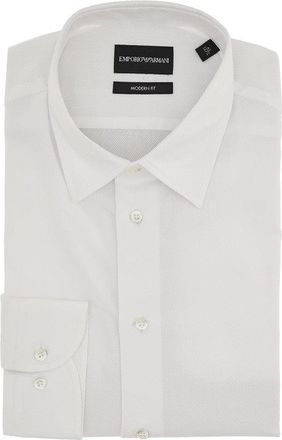 Emporio Armani Jacquard cotton Modern Fit shirt Man 39