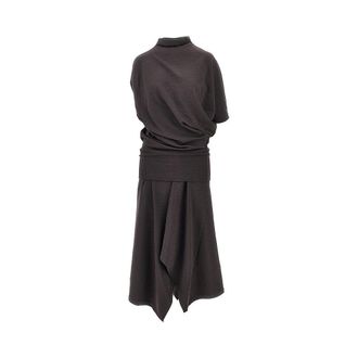 Christophe Lemaire Twisted wool-blend jersey dress Woman S