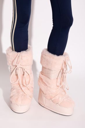 Moon Boot Snow Boots MB ICON FAUX FUR, Womens, Pink