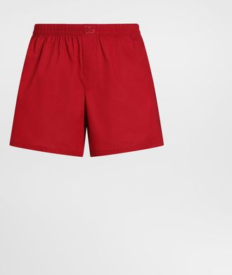 Dolce & Gabbana Cotton Poplin Boxers - Man Underwear And Loungewear Red 3
