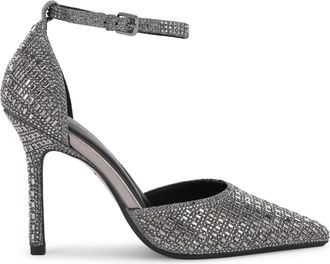 Kurt Geiger Womens Fleur Court Heels - Dark Grey Fabric - Size UK 5