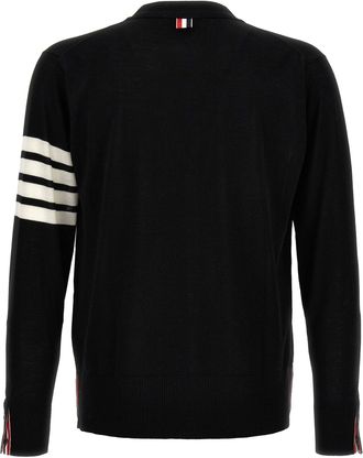 Thom Browne Merino Wool Cardigan - Black