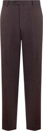 Brooks Brothers Virgin Wool Broeken - Heren - Nette broeken - Paars - W40 - Broeken