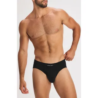 Savage x Fenty Savage X Cotton Blend Briefs in Black Caviar at Nordstrom, Size Xxx-Large