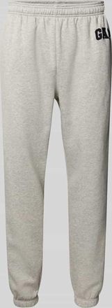 GAP Sweatpants mit Logo und elastischem Bund in Hellgrau Melange, Gr&ouml;&szlig;e XXL