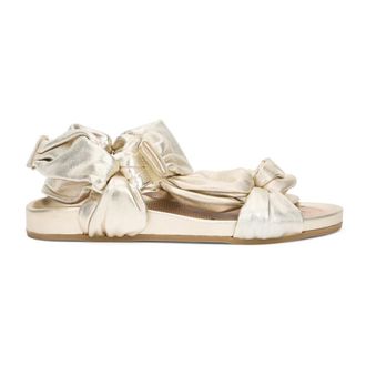 Red Valentino Light Sandals - female - RED Valentino - Flat Sandals - Yellow - 3 UK - Shoes