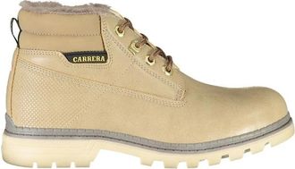 Carrera Beige Veterschoenen met Contrastdetails - Dames - Veterlaarzen - Beige - 37 EU - Polyester - Schoenen