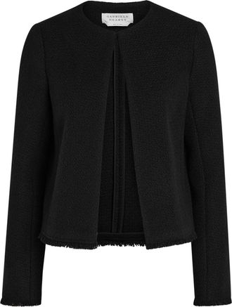 Gabriela Hearst Normand Wool and Cahsmere-blend Jacket - Black - 38 (UK6 / XS)