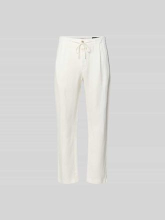 Closed Closed Tapered Fit Leinenhose in Weiss, Gr&ouml;&szlig;e 30/32