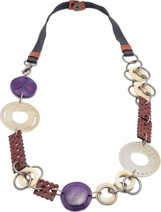 Marni Collana con dettaglio in legno - Marrone